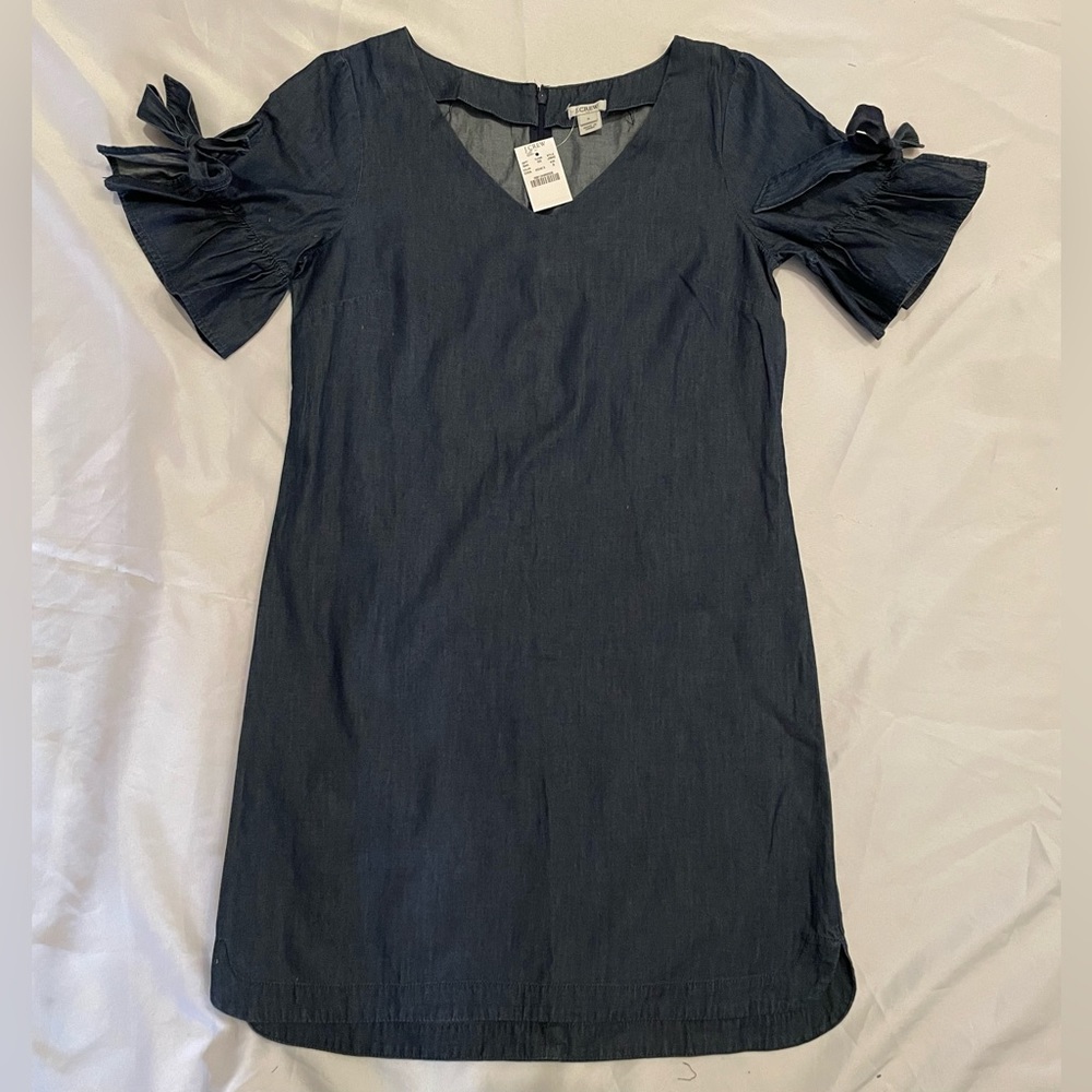 J. Crew dark denim dress with tags!
